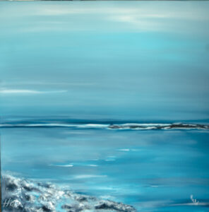 « Entre mer et ciel » exposition de peintures à l’acrylique par HELO (Henri Lotz)