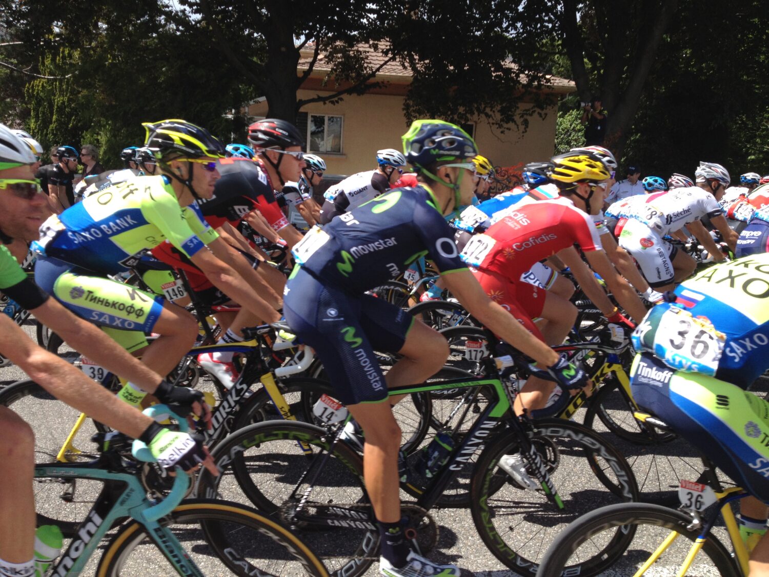 Le Tour de France à Wittenheim,le 18 juillet