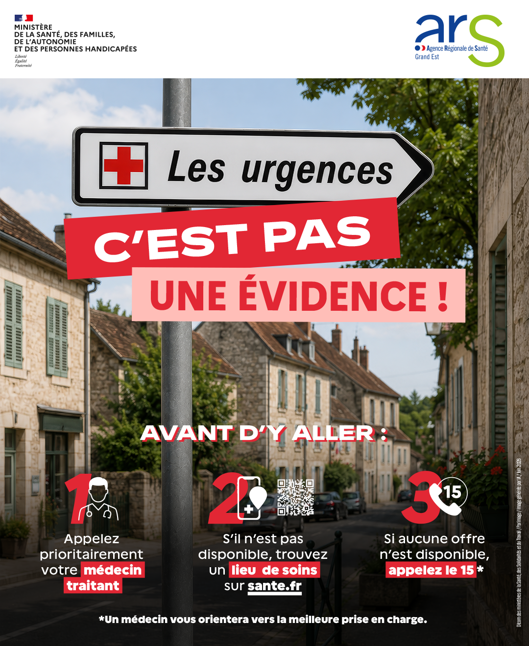 Avant de vous rendre aux urgences, adoptez le bon réflexe !